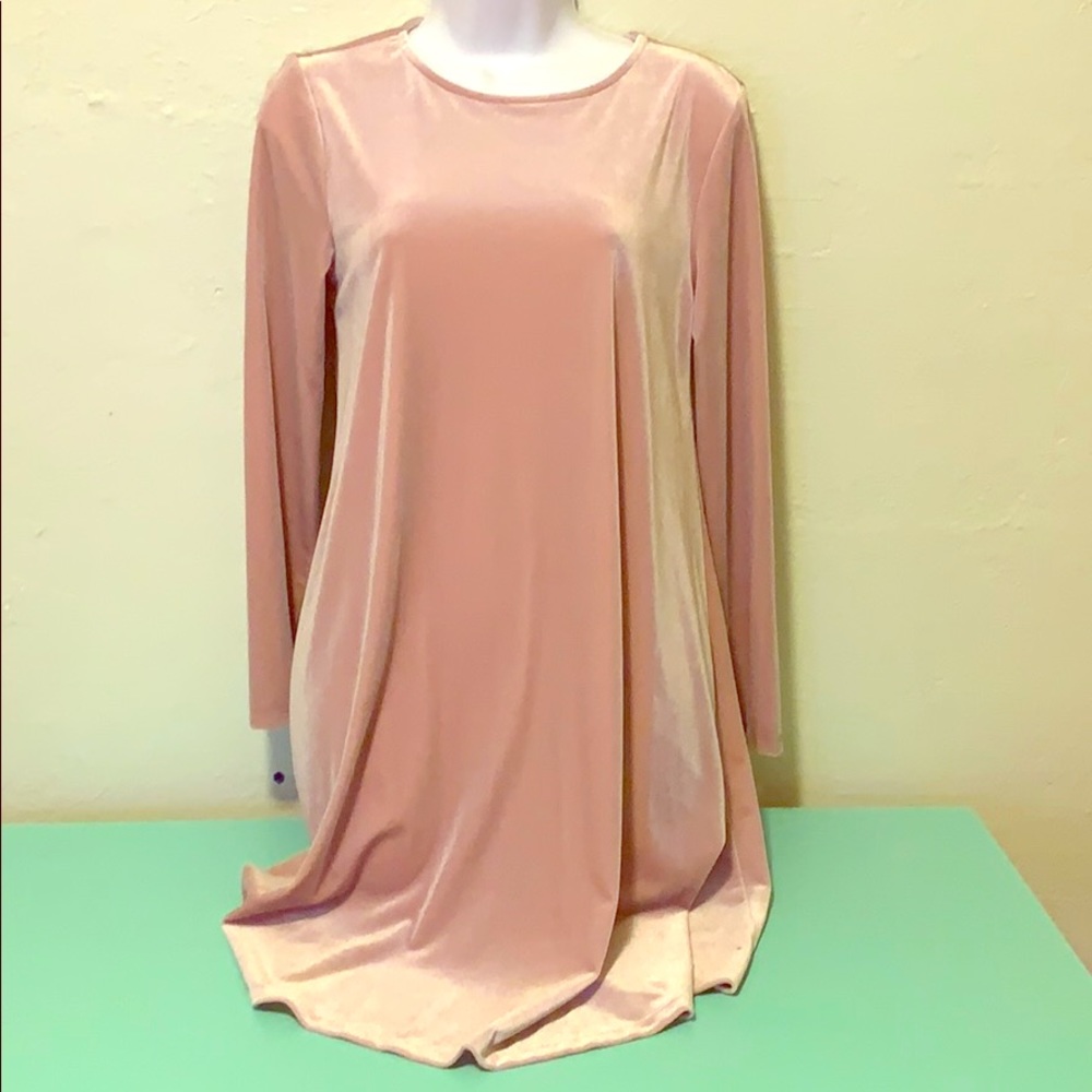Crushed velvet party dress